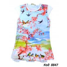 --Tr Туніка для дівчинки короткий рукав BNN Сарура 116-134  4(3) шт