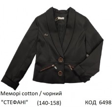SuzieПд 140-158меморі Піджак для дівчинки Жк12605 "СТЕФАНІ" чорний 140-158 4р.