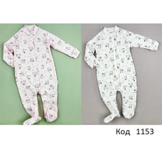 MarioKids Комбінезон інтерлок-рубчик  Зайчики    68,74,   4 шт