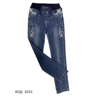 .Ch Штани для дівчинки ДЖИНС Yuke 9493.9492    19-23  5р.