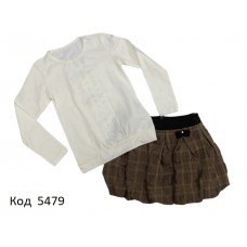 Tr Костюм для дівчинки (кофта+спідниця)  116-122,128-134  4 шт.