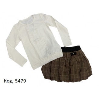Tr Костюм для дівчинки (кофта+спідниця)  116-122,128-134  4 шт.