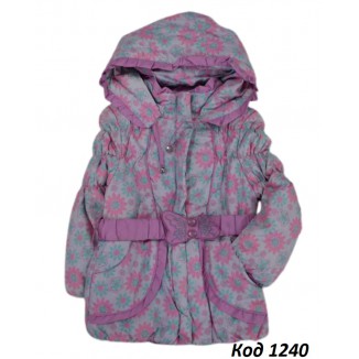 Ch Куртка для дівчинки легкий синтепон Крош 92-116  5(4) шт