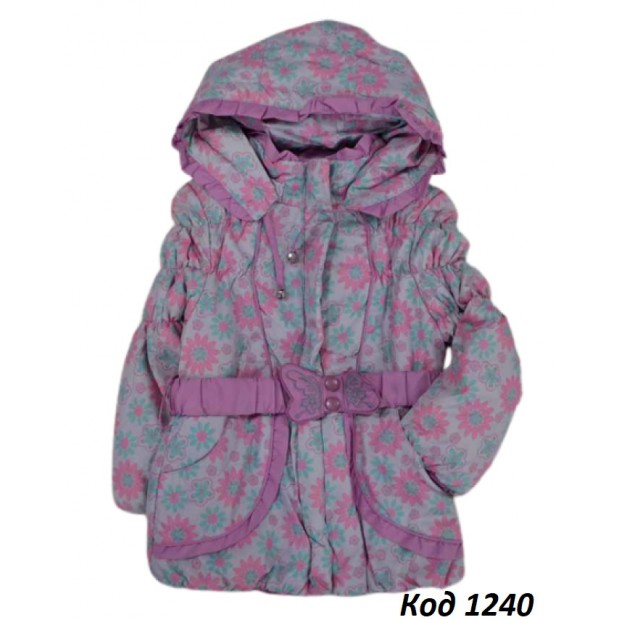 Ch Куртка для дівчинки легкий синтепон Крош 92-116  5(4) шт