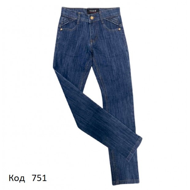 .Ch Штани для дівчинки ДЖИНС Yuke 136    21-25 5 р.