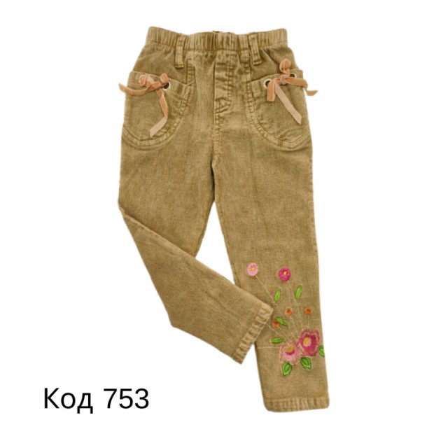 Ch Штани для дівчинки ВЕЛЬВЕТ 33975  1-5 років . 5 шт