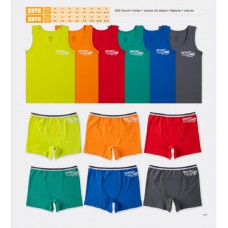 BR Набір6 білизни для хлопчика(майка+боксери) 2372/3372    06,07   6(3)шт.