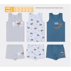 BR Набір6 білизни для хлопчика(майка+боксери) 2426/3426    6(3) шт.