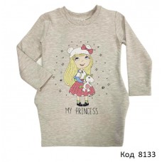 Tr Туніка для дівчинки 2-х нитка Fashion 6686  (98-128)  5 шт.