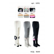 Bross  Колготки бавовняні для дівчинки МАЛЮНОК 6391 МІКС 6(3) шт