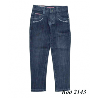 Ch Штани для дівчинки ДЖИНС Yuke 505  чорний   17-21 . 5 р.