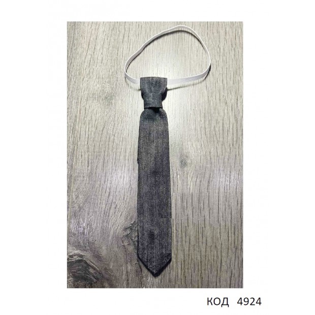 Ukr Краватка-галстук ДЖИНС БЛИСК чорний   2шт