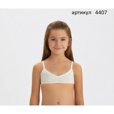 BR Топ для дівчинки 4407,01   БІЛИЙ  06,07.  12(3) шт.