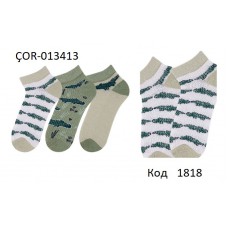Bross Шкарпетки бавовняні для хлопчика короткі СІТКА Малюнок ÇOR-013413 МІКС  12(3)шт.