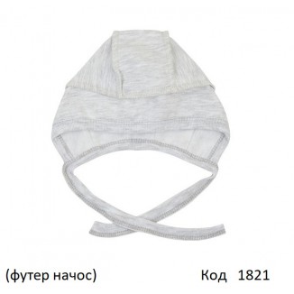 ЛяЛя Чепчик футер 13ФТ005    39,41 сірий меланж  5 шт