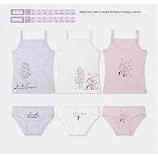 BR Набір6 білизни для дівчинки(майка+ТРУСИ) 4398/5398   6(3)шт.