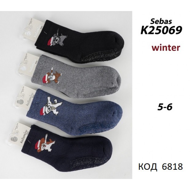 ArtiKatamino Шкарпетки махрові для хлопчика ABS К25069  МІКС 1-2//5-6   12(3) шт.