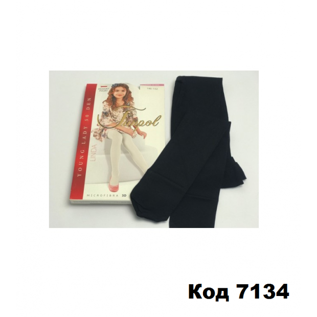 FR Колготки капронові LINDA 50DEN  110-116,152-158  ЧОРНИЙ 1шт