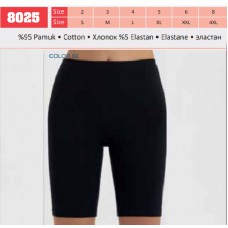 BR Велосипедки жіночі 8025.02  ЧОРНИЙ S-4XL 6(3) шт