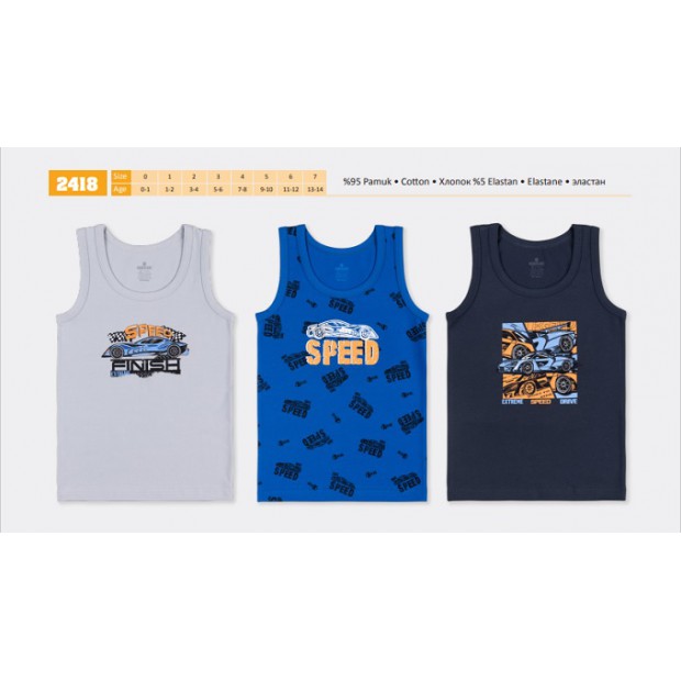 BR Майка для хлопчика 2418   06  6(3) шт