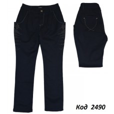 .Ch Штани для дівчинки Тканинна чорна на флісі Yuke 15725   21-25  5  шт