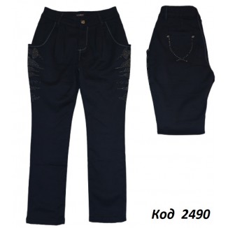 .Ch Штани для дівчинки Тканинна чорна на флісі Yuke 15725   21-25  5  шт