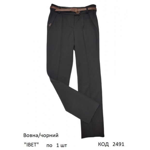 SuzieБр шерсть Брюки для дівчинки БР10608 "ІВЕТ" чорний 122-158 1 шт