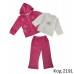 Ch Костюм велюр для дівчинки 3-х предметний 68088 1-3 роки   3шт.