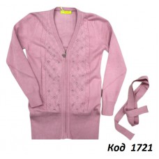 .Ch Кардиган Xiaofeihu для дівчинки 7-15    (128-152)   пудра  5 шт