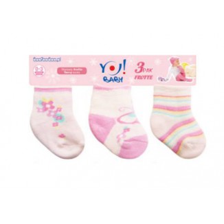 н.тнSKF/3-PAK Носки Baby дев махра  0-3,6-9    6 палеток