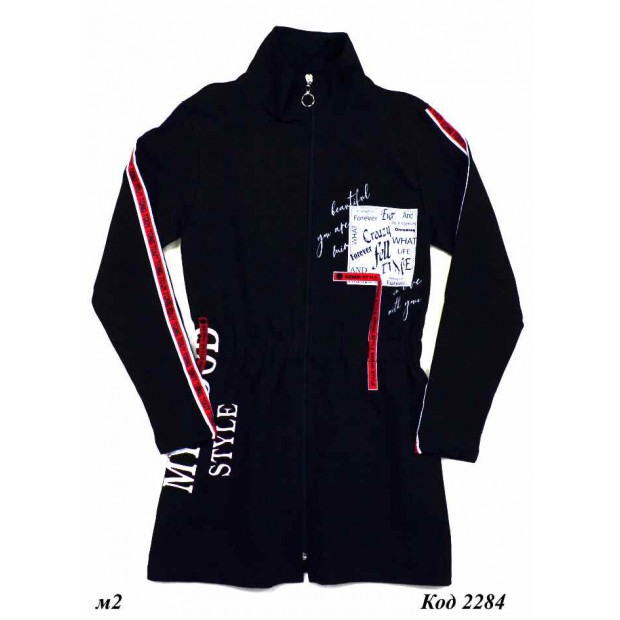 Tr Туника для дівчинки на замку 2-х нитка  BNN 9781  140-164  4шт