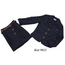 ,,Suzie122-152меморіКОСТЮМ Піджак "Габбі" (8993) + Спідниця чорний122-152 6 р.