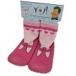 YO Шкарпетки прогумована підошва OB-002  для дівчинки  27розм. 4(3) шт