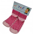YO Шкарпетки прогумована підошва OB-002  для дівчинки  27розм. 4(3) шт