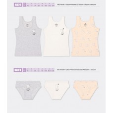 BR Набір6 білизни для дівчинки(майка+ТРУСИ) 4876/5874   6(3)шт.