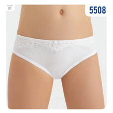 BR Труси для дівчинки 5508.01 БІЛИЙ    06.07   12 (6)шт