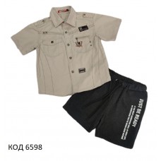 Ch Костюм для хлопчика (рубашка+ шорти) р,134   4(1) шт.