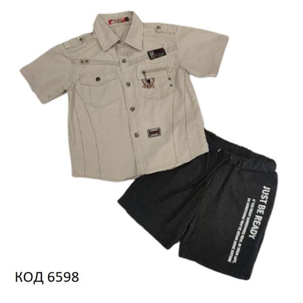 Ch Костюм для хлопчика (рубашка+ шорти) р,134   4(1) шт.