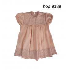 Ukr Сукня шиття "Малютка"ліхтарик 74,80,86 ПУДРА 3шт.