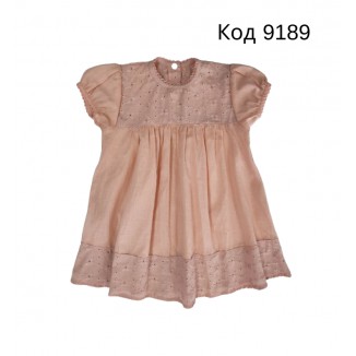 Ukr Сукня шиття "Малютка"ліхтарик 74,80,86 ПУДРА 3шт.