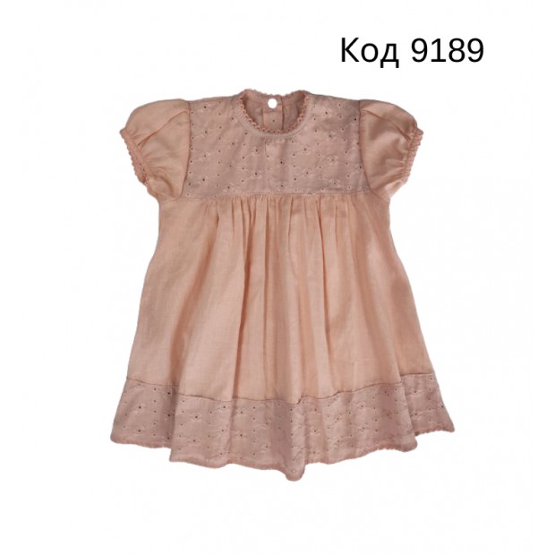 Ukr Сукня шиття "Малютка"ліхтарик 74,80,86 ПУДРА 3шт.