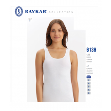 BR Майка жіноча 6136,01  БІЛИЙ         6(1)шт.