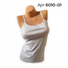 BR Майка жіноча 6010,01  БІЛИЙ         6(1)шт.