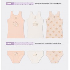 BR Набір6 білизни для дівчинки(майка+ТРУСИ) 4872/5870   6(3)шт.
