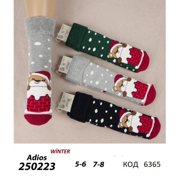 ArtiKatamino Шкарпетки махрові дитячі НОВИЙ РІК 250223  МІКС   12(3) шт.