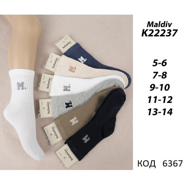 ArtiKatamino Шкарпетки бавовняні УНІ РУБЧИК "М"   МАЛЮНОК К22237 МІКС кольорів  12(3) шт.