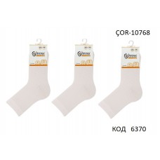 Bross Шкарпетки бавовняні  УНІ ОДНОТОН ÇOR-10768  БІЛИЙ  12(3)шт.