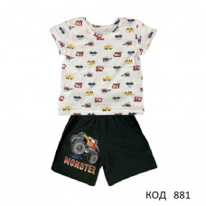Tr Коcтюм для хлопчика (футболка+шорти) Pitiki    1-3 роки  3 шт.