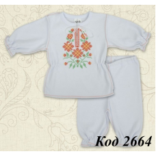 Bts Набір інтерлок для дівчинки "Українский"(кофта+штани)  62,68,74   1шт