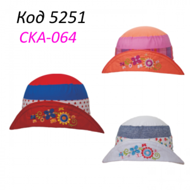 -- SCORP Панамка дев.CKA-064 "NINA" 52-56 CM   5шт